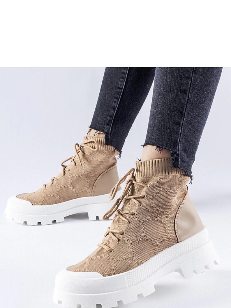 Brązowe wysokie sneakersy Éric - Solea - obrazek 2