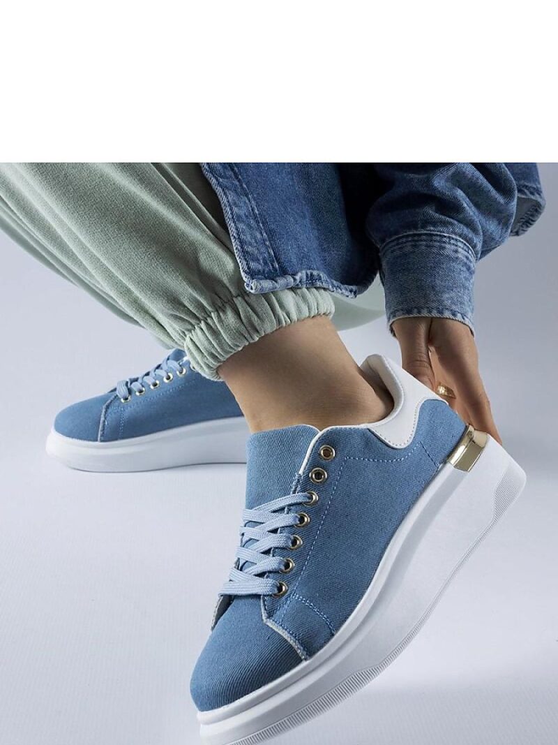 Granatowe sneakersy na platformie Scuderlando - Solea