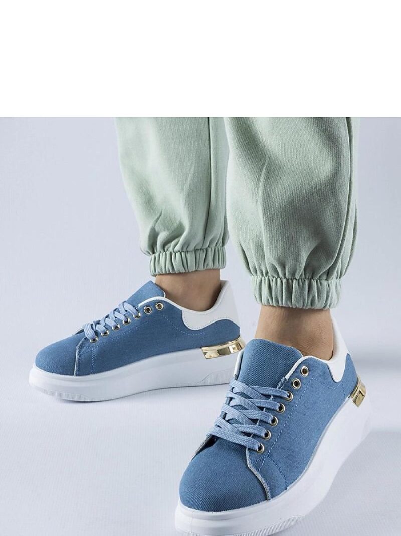 Granatowe sneakersy na platformie Scuderlando - Solea - obrazek 2