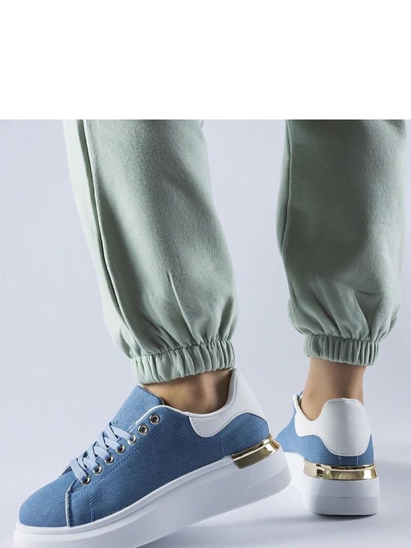 Granatowe sneakersy na platformie Scuderlando - Solea - obrazek 3