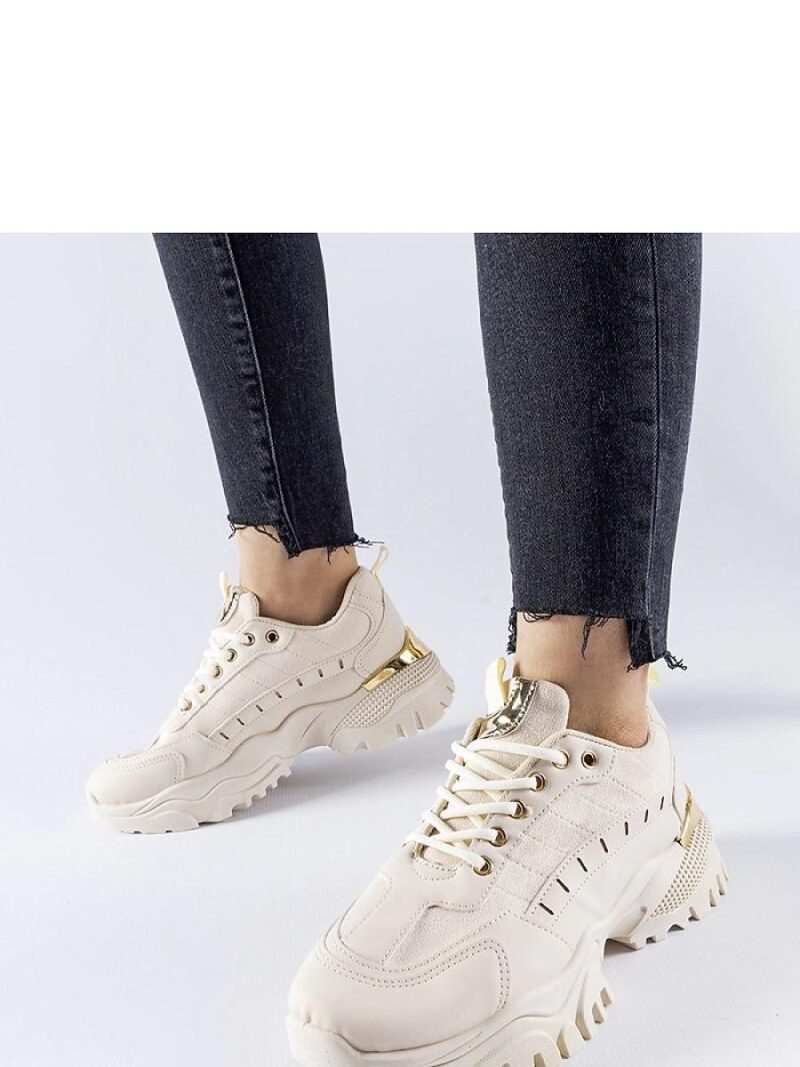 Beżowe sportowe sneakersy Laudes - Solea