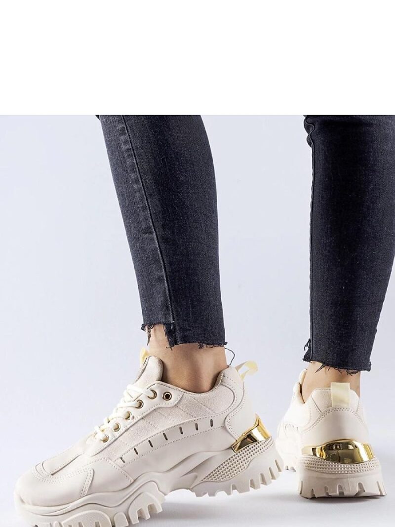 Beżowe sportowe sneakersy Laudes - Solea - obrazek 2