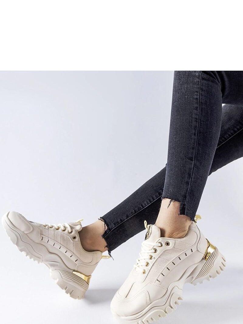 Beżowe sportowe sneakersy Laudes - Solea - obrazek 3