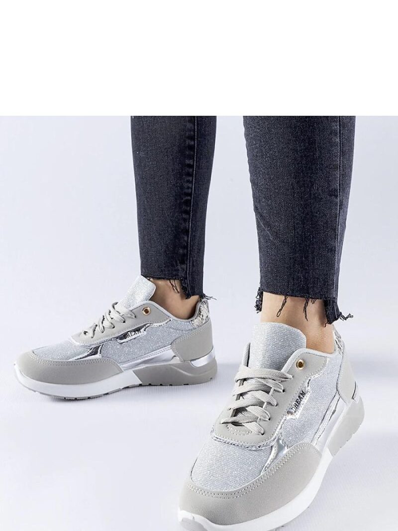 Szare brokatowe sneakersy Roganzuolo - Solea