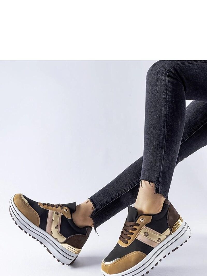 Brązowe sneakersy na platformie Provinciale - Solea - obrazek 2