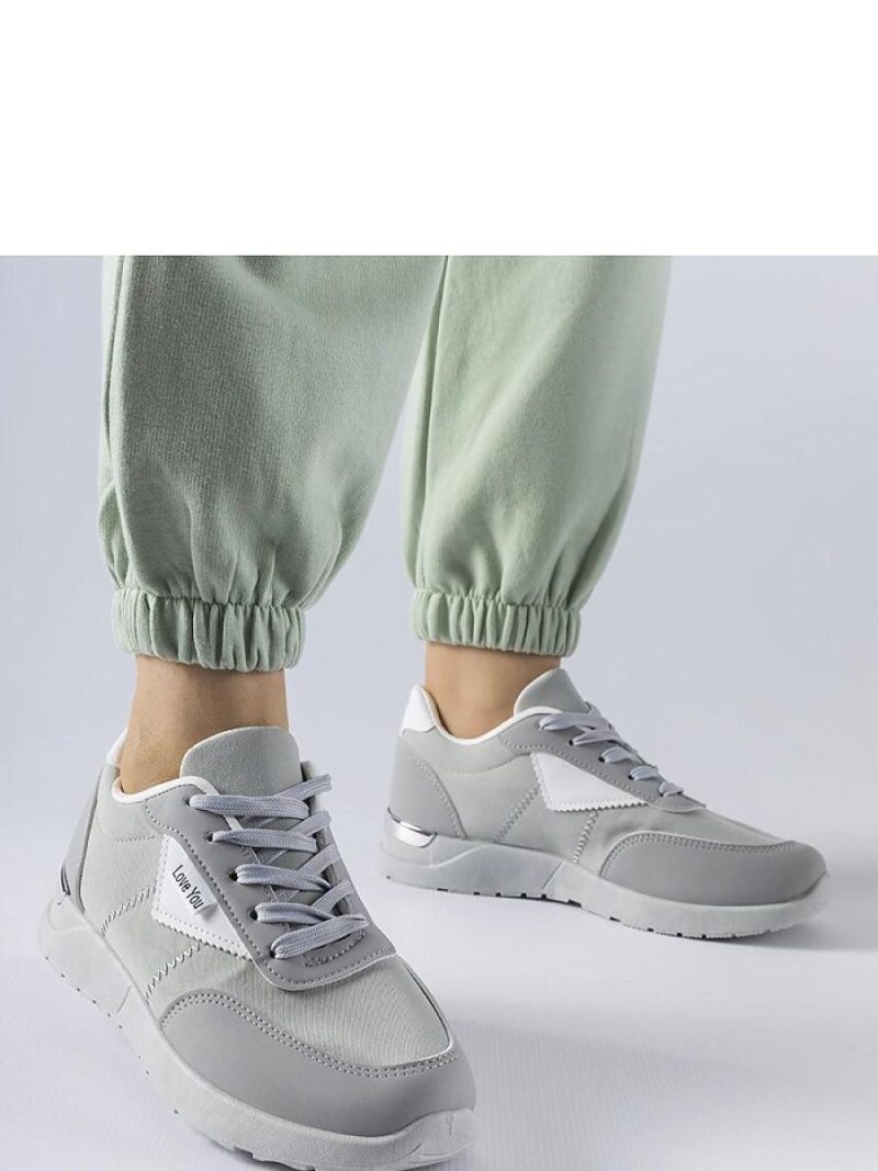 Szare materiałowe sneakersy Geraldino - Solea