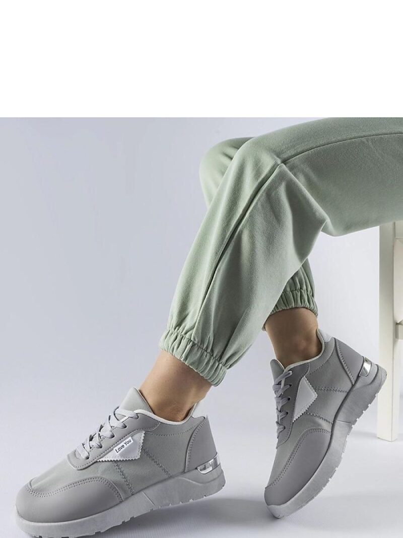 Szare materiałowe sneakersy Geraldino - Solea - obrazek 2