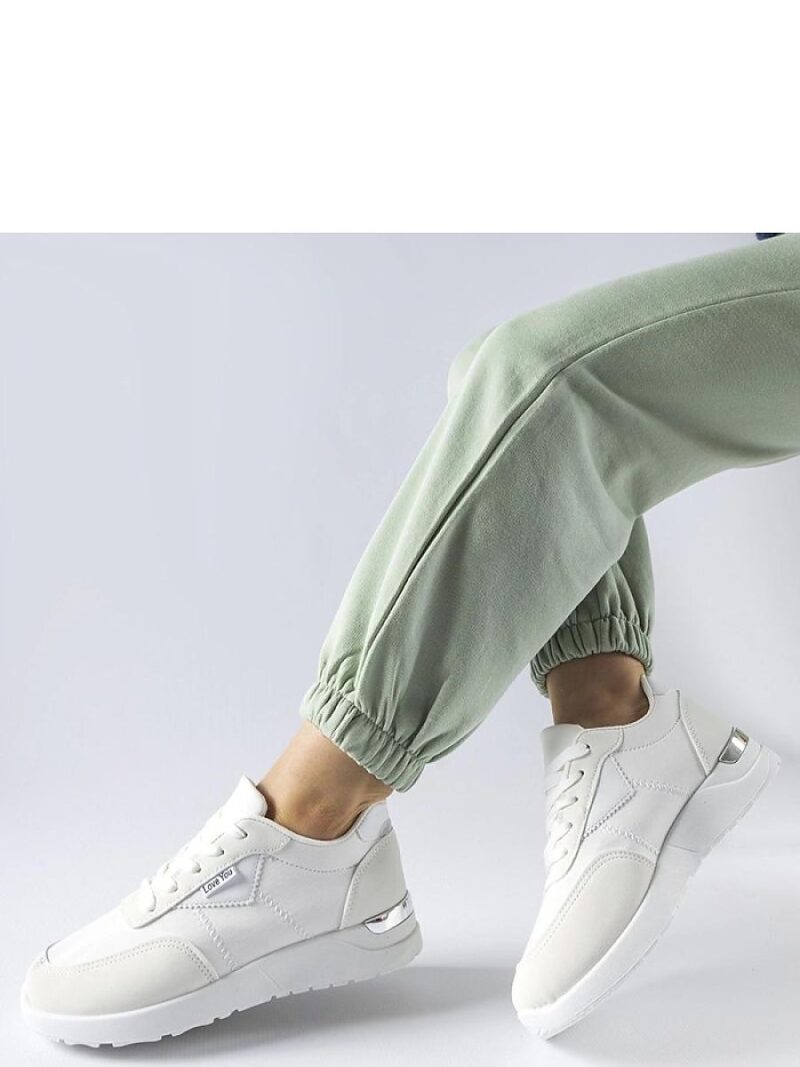 Białe materiałowe sneakersy Geraldino - Solea - obrazek 3