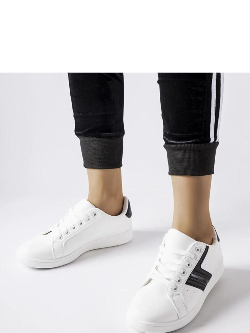 Białe sneakersy z czarnymi wstawkami Rizzo - Solea