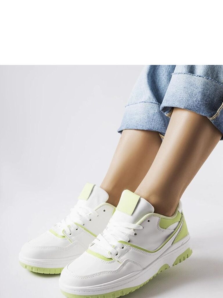 Biało-zielone sneakersy Barrette - Solea