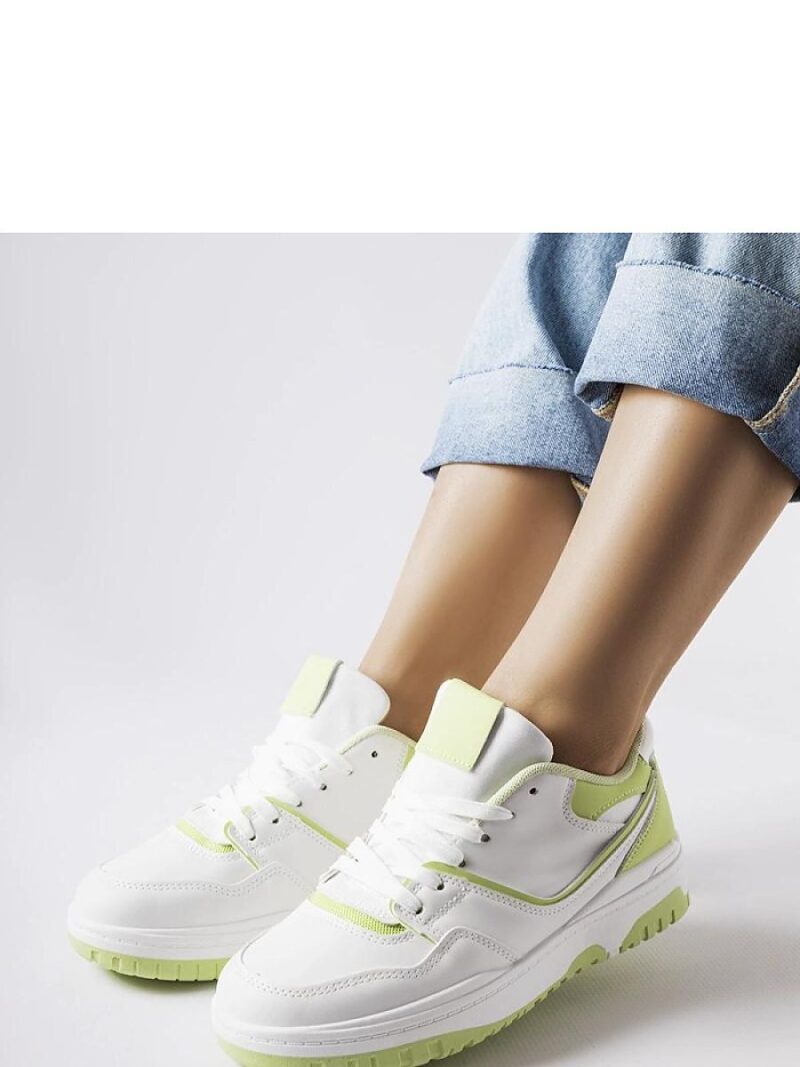 Biało-zielone sneakersy Barrette - Solea
