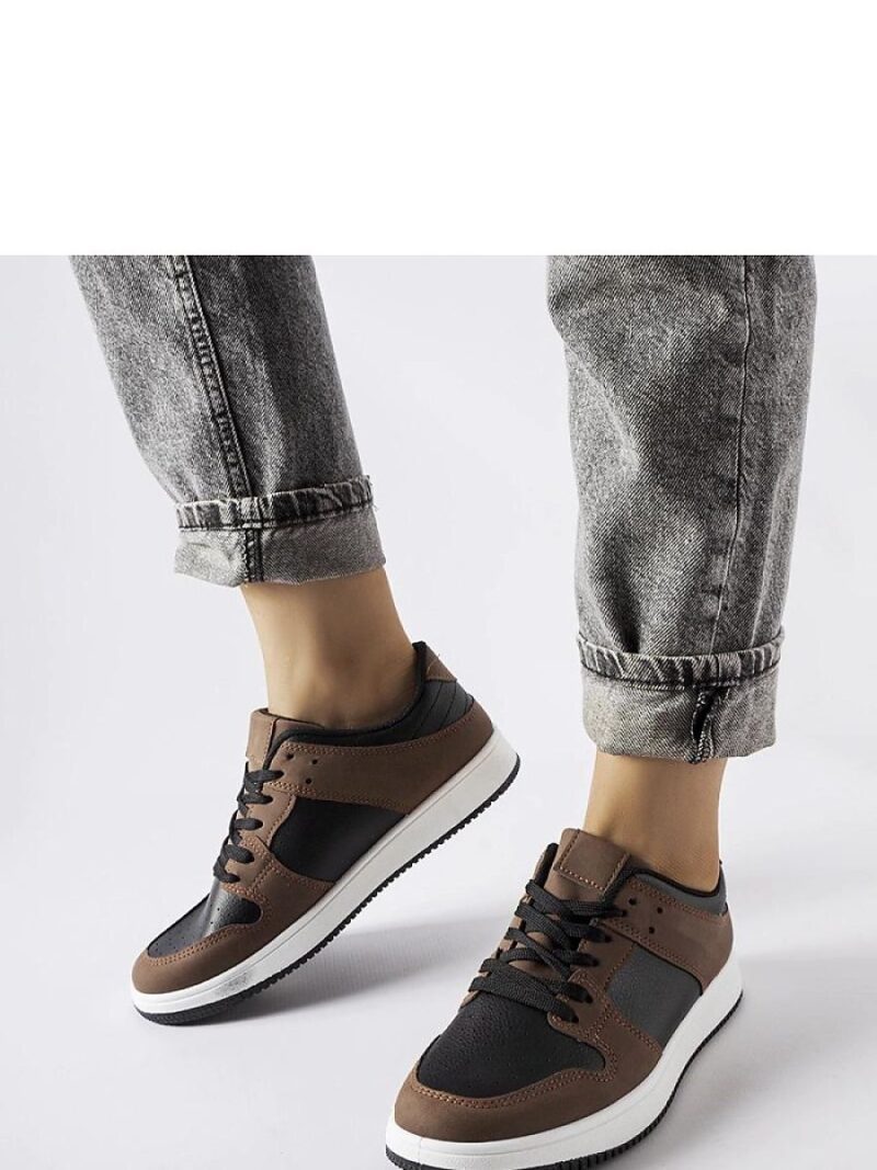Brązowo-czarne sneakersy Jacqueline - Solea
