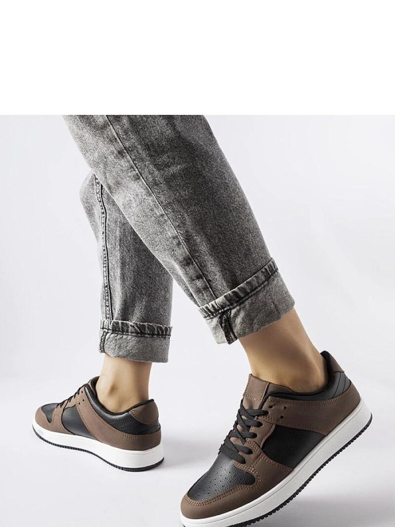 Brązowo-czarne sneakersy Jacqueline - Solea - obrazek 2