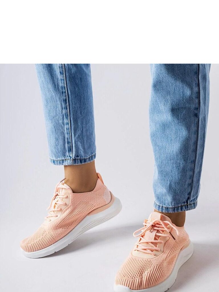 Pomarańczowo-białe sneakersy Nelson - Solea