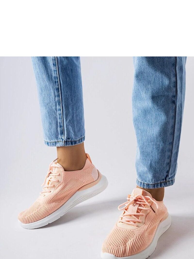 Pomarańczowo-białe sneakersy Nelson - Solea
