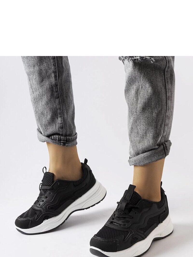 Czarne sportowe sneakersy Hollow - Solea - obrazek 2