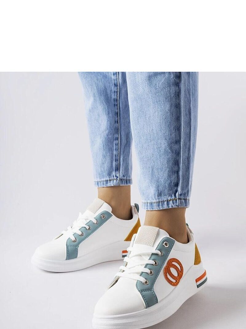 Białe sneakersy z kolorowymi wstawkami Passaic - Solea