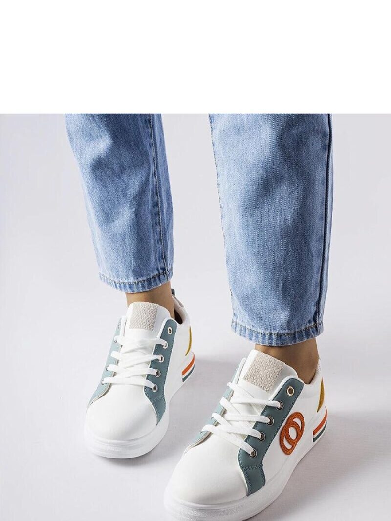 Białe sneakersy z kolorowymi wstawkami Passaic - Solea - obrazek 2