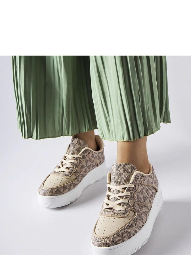 Beżowe sneakersy zdobione monogramem Sands - Solea
