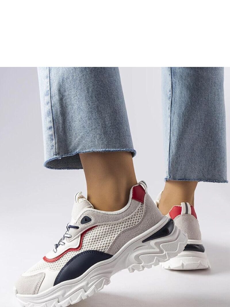 Białe sneakersy z widocznym bieżnikiem Rosita - Solea - obrazek 2