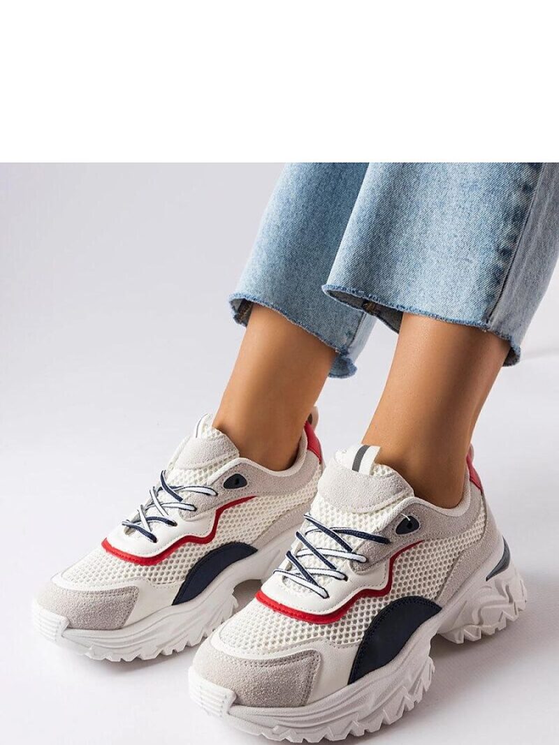 Białe sneakersy z widocznym bieżnikiem Rosita - Solea - obrazek 3