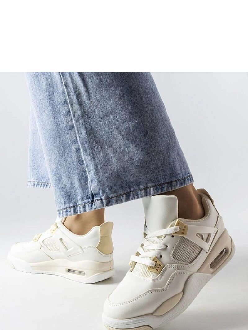 Beżowe sneakersy z łączonych materiałów Malas - Solea - obrazek 3