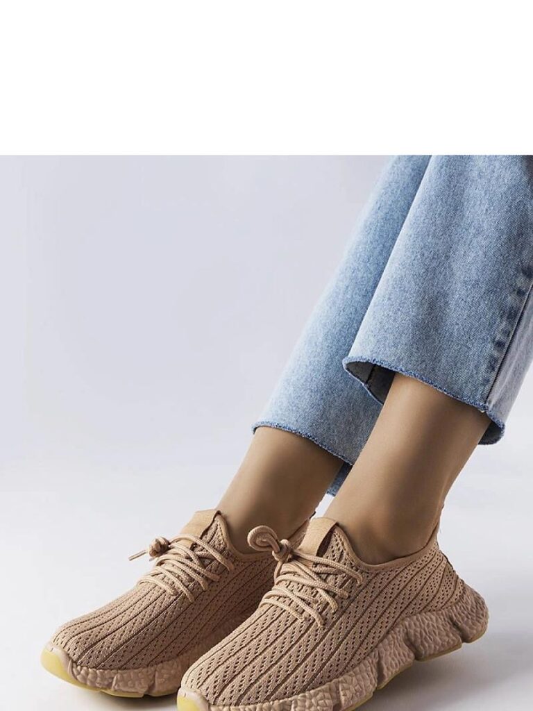 Beżowe sportowe sneakersy Élodie - Solea