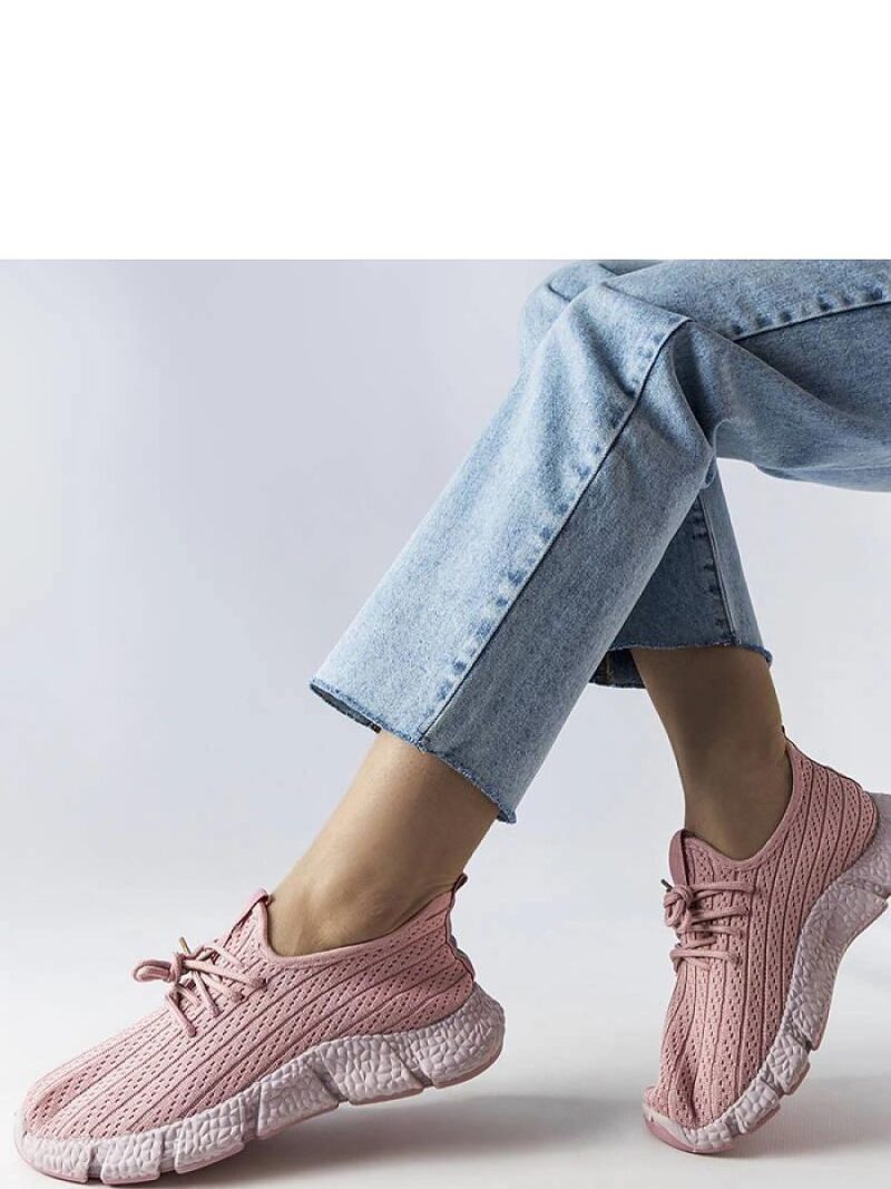 Różowe sportowe sneakersy Élodie - Solea - obrazek 3