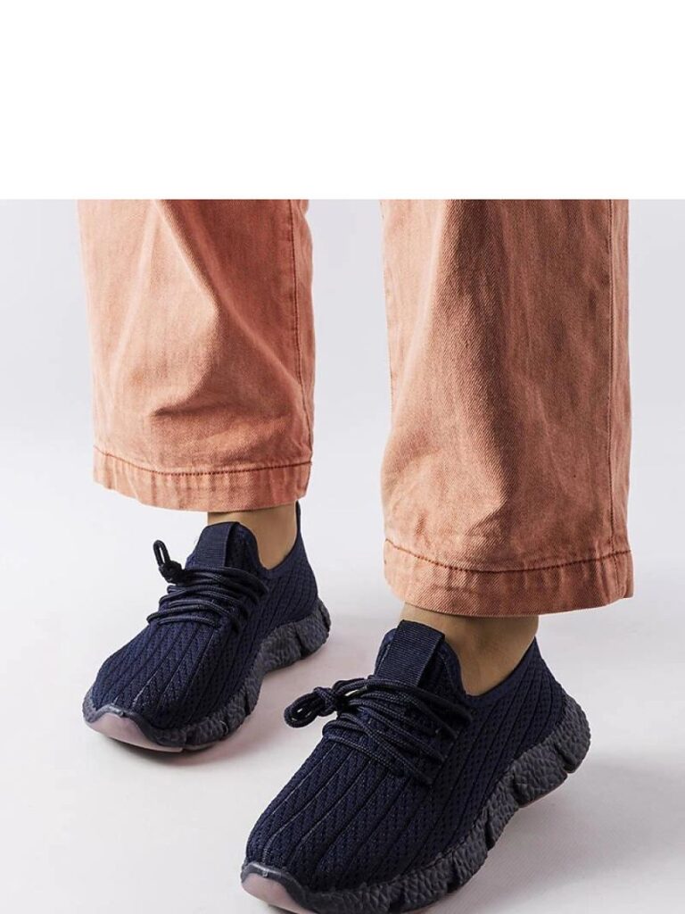 Granatowe sportowe sneakersy Élodie - Solea