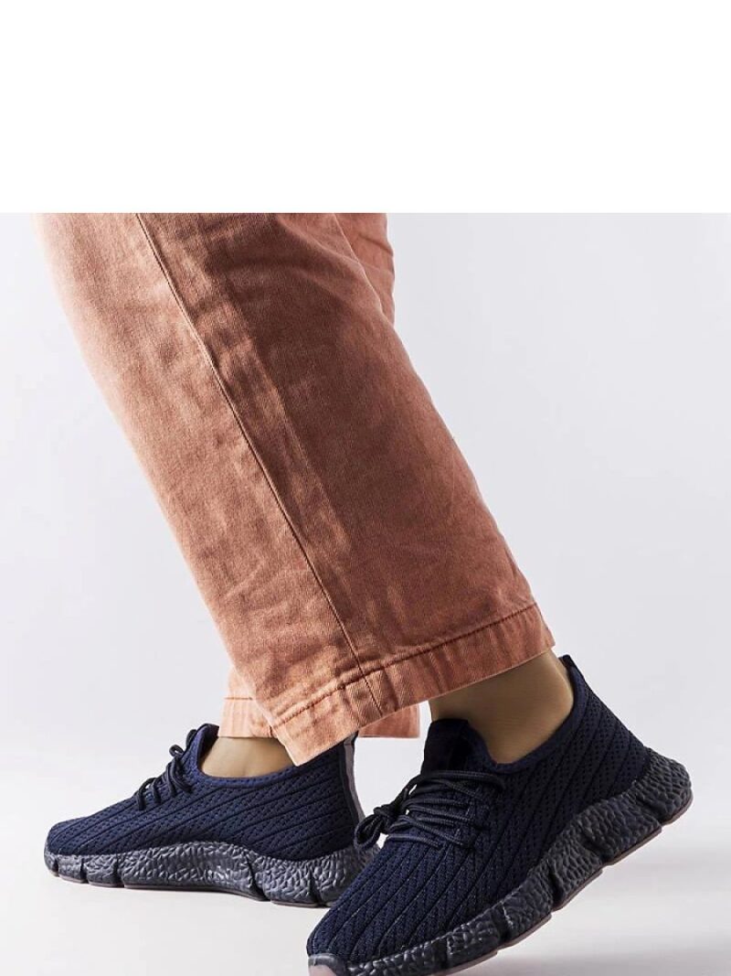 Granatowe sportowe sneakersy Élodie - Solea - obrazek 4