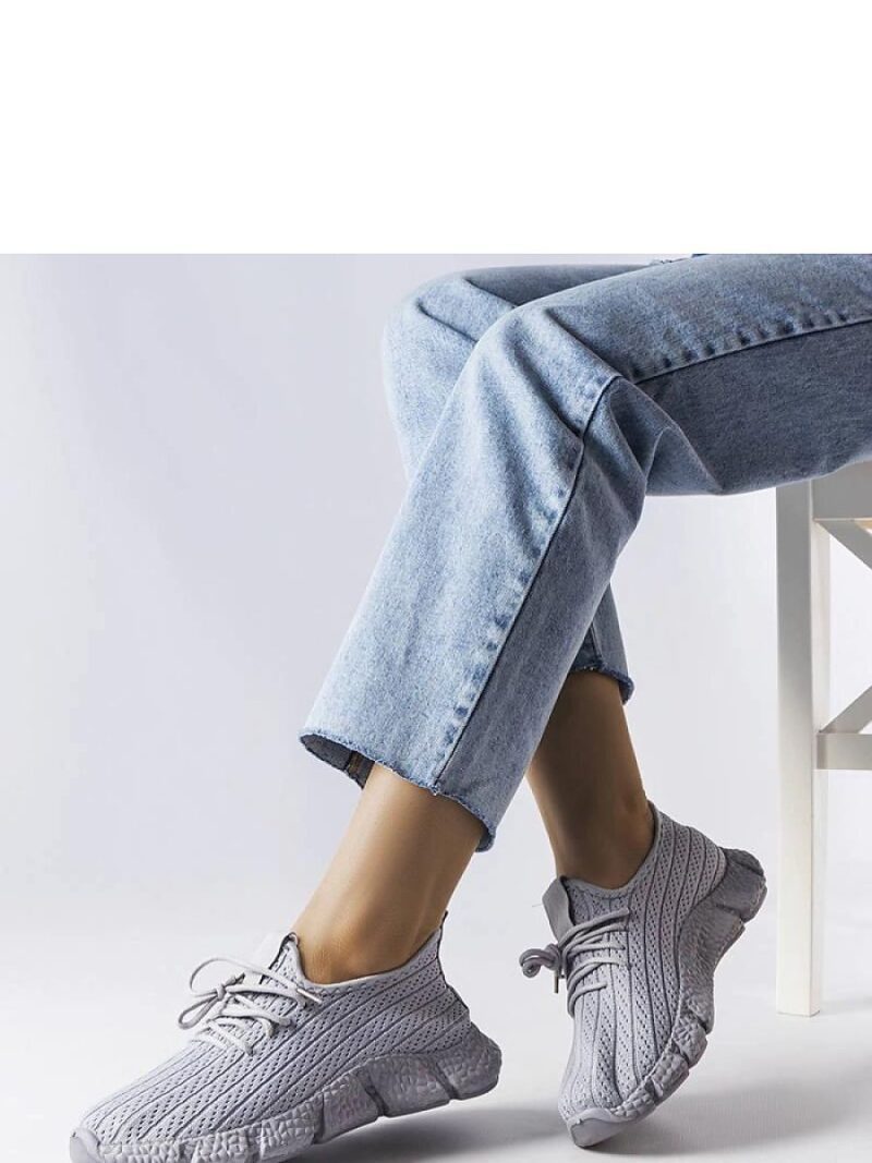 Szare sportowe sneakersy Élodie - Solea