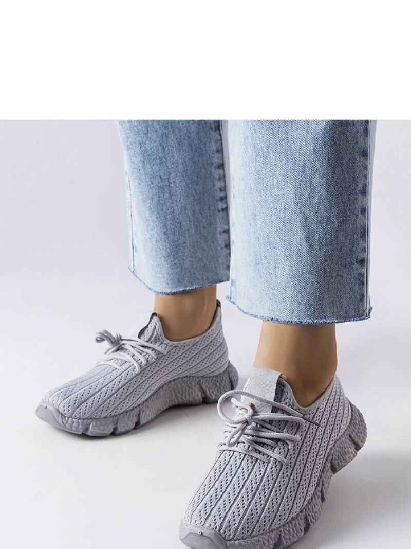 Szare sportowe sneakersy Élodie - Solea - obrazek 3