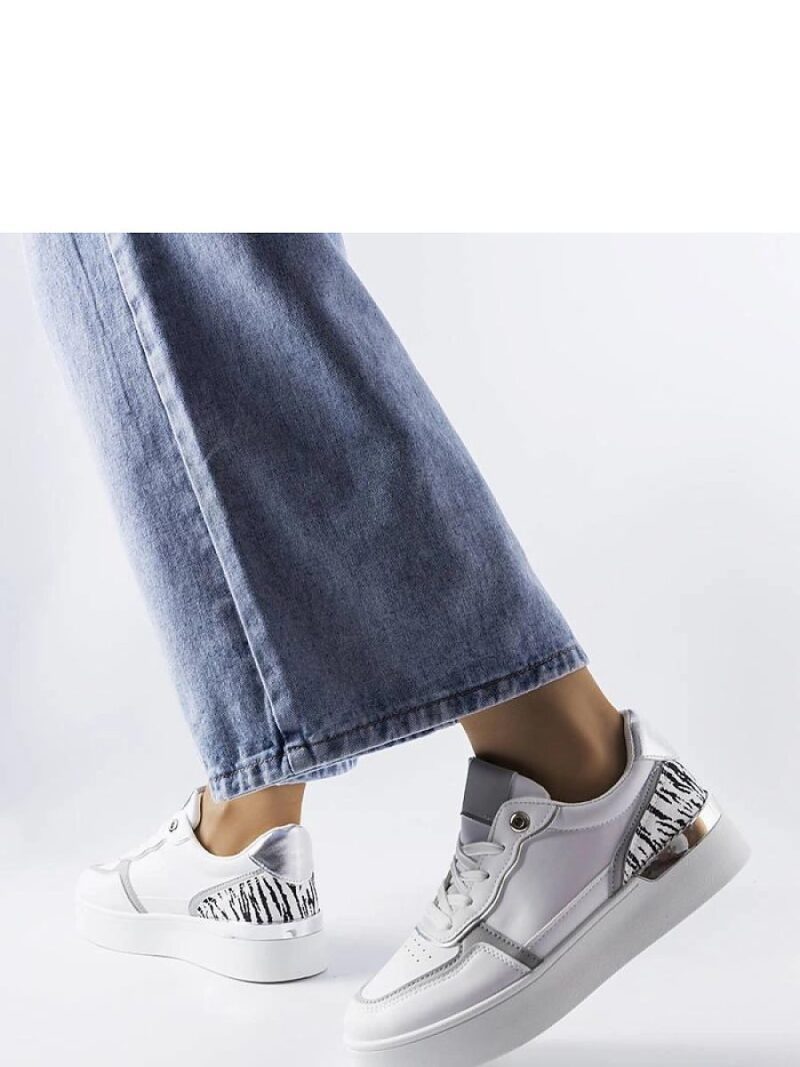 Białe sneakersy na platformie Tooele - Solea - obrazek 2