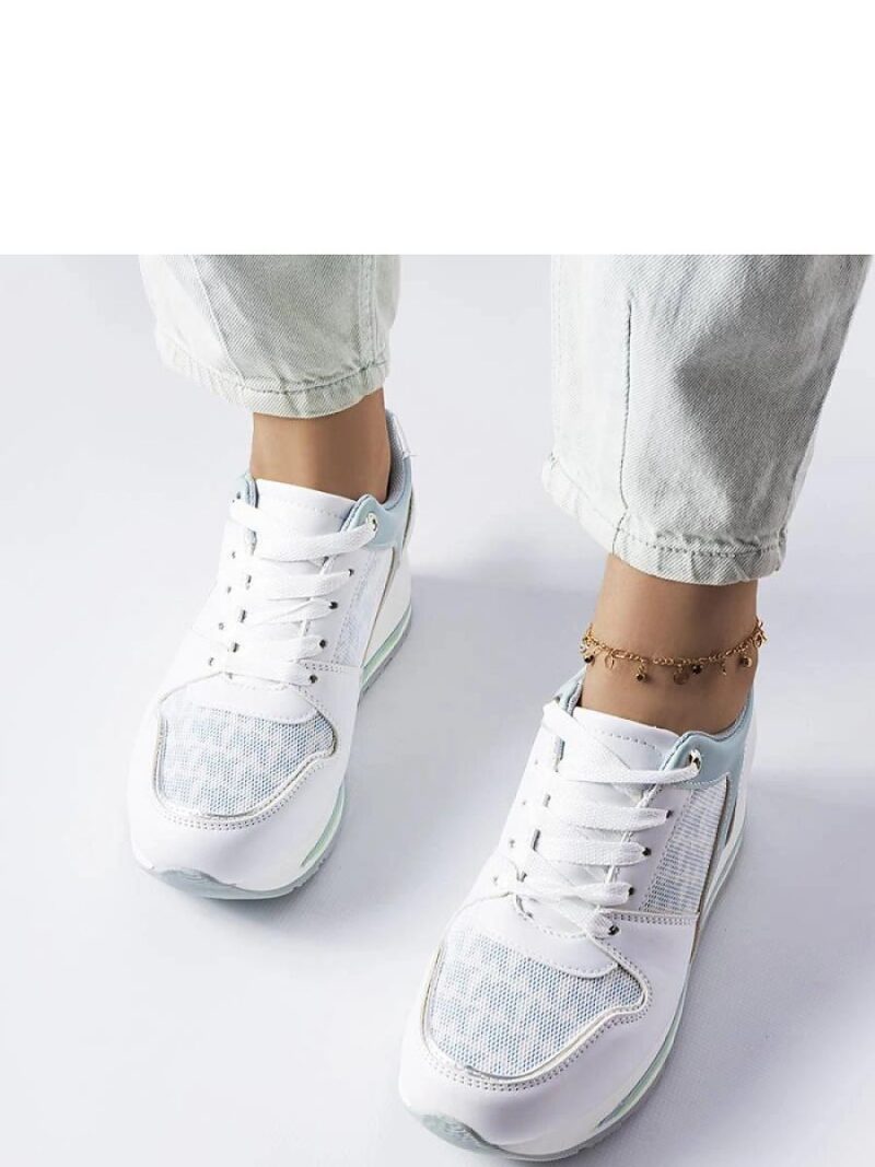 Zielone sneakersy na koturnie Pouliotte - Solea - obrazek 3