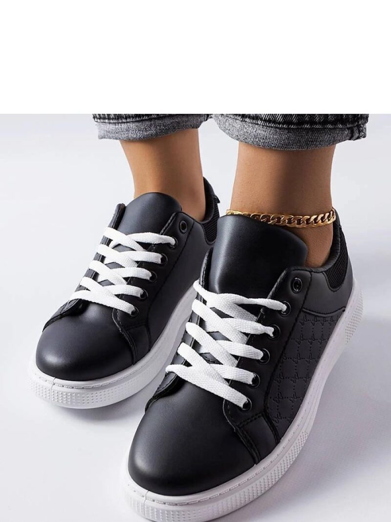 Czarne sneakersy z tłoczeniem Dreux - Solea - obrazek 3