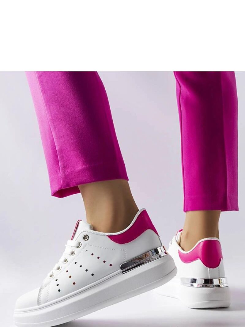 Białe sneakersy z kolorową perforacją Chalut - Solea
