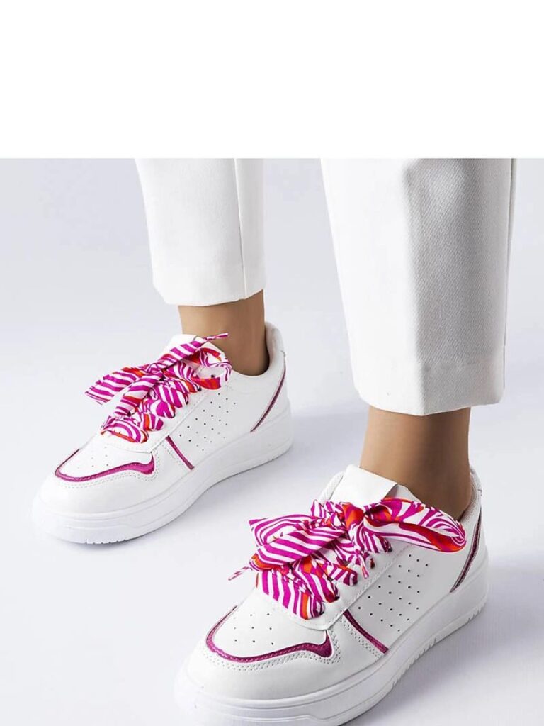 Białe sneakersy wiązane wstążką Pryor - Solea