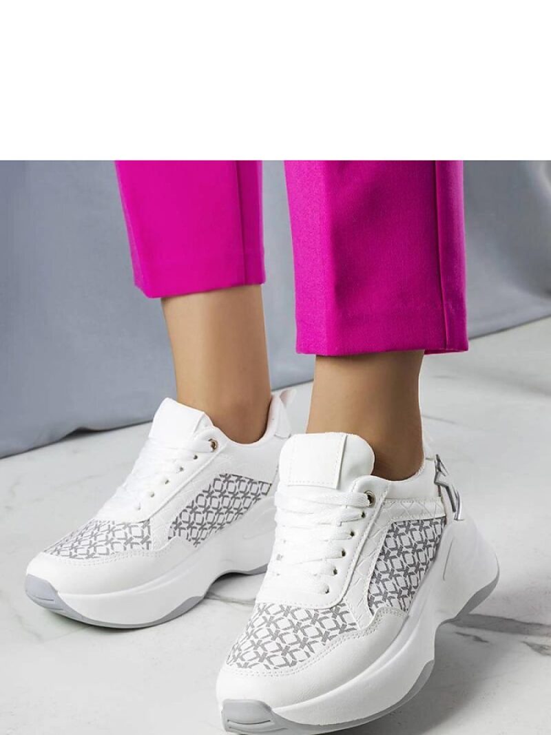 Białe sneakersy z monogramem Margie - Solea - obrazek 2