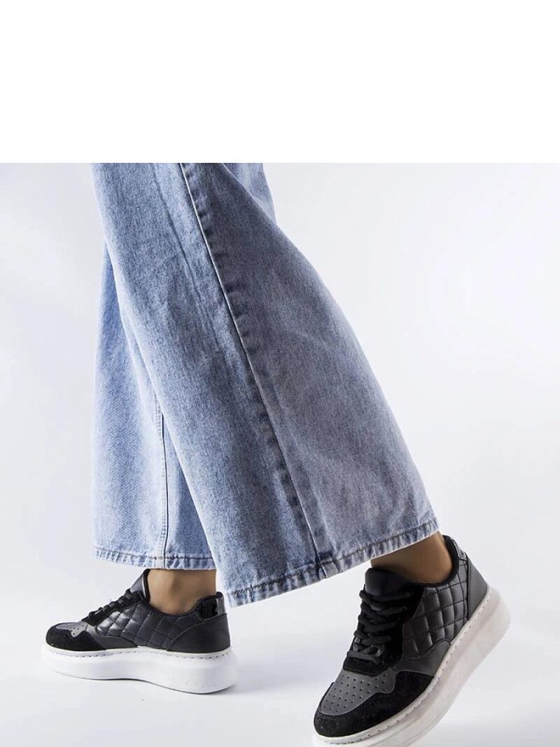 Czarne sneakersy damskie Latoya - Solea