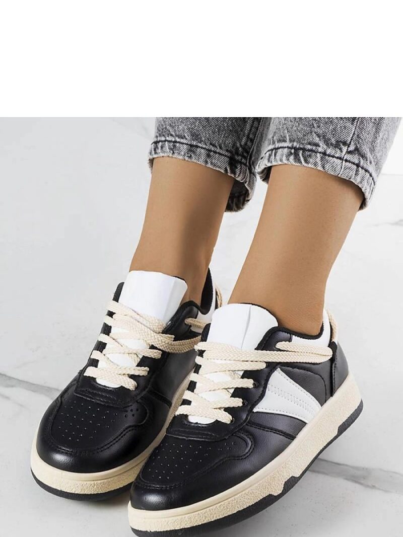 Czarne damskie sneakersy Marcella - Solea - obrazek 2