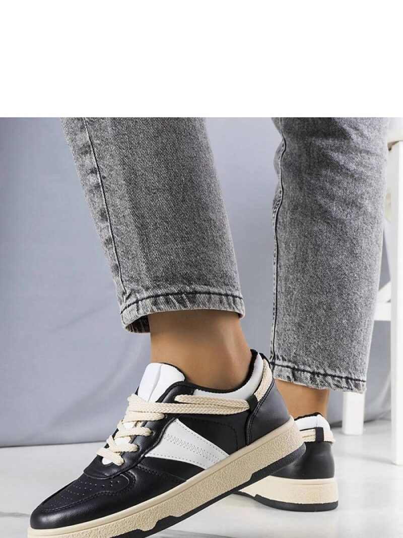 Czarne damskie sneakersy Marcella - Solea - obrazek 3