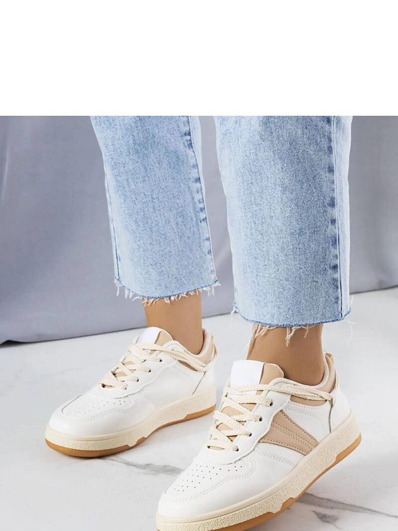 Beżowe damskie sneakersy Marcella - Solea
