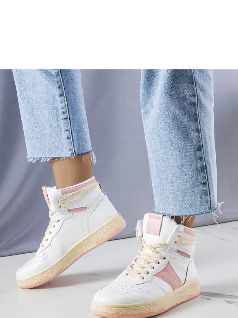 Różowe sneakersy za kostkę Robin - Solea - obrazek 2