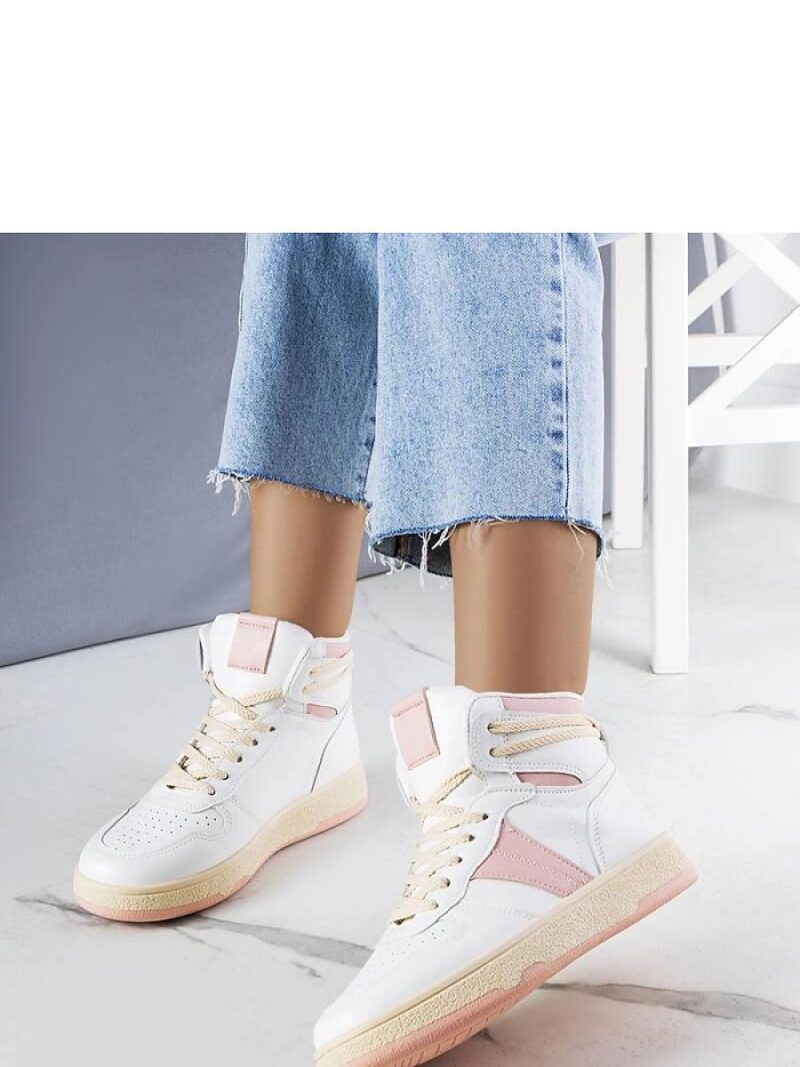 Różowe sneakersy za kostkę Robin - Solea - obrazek 3