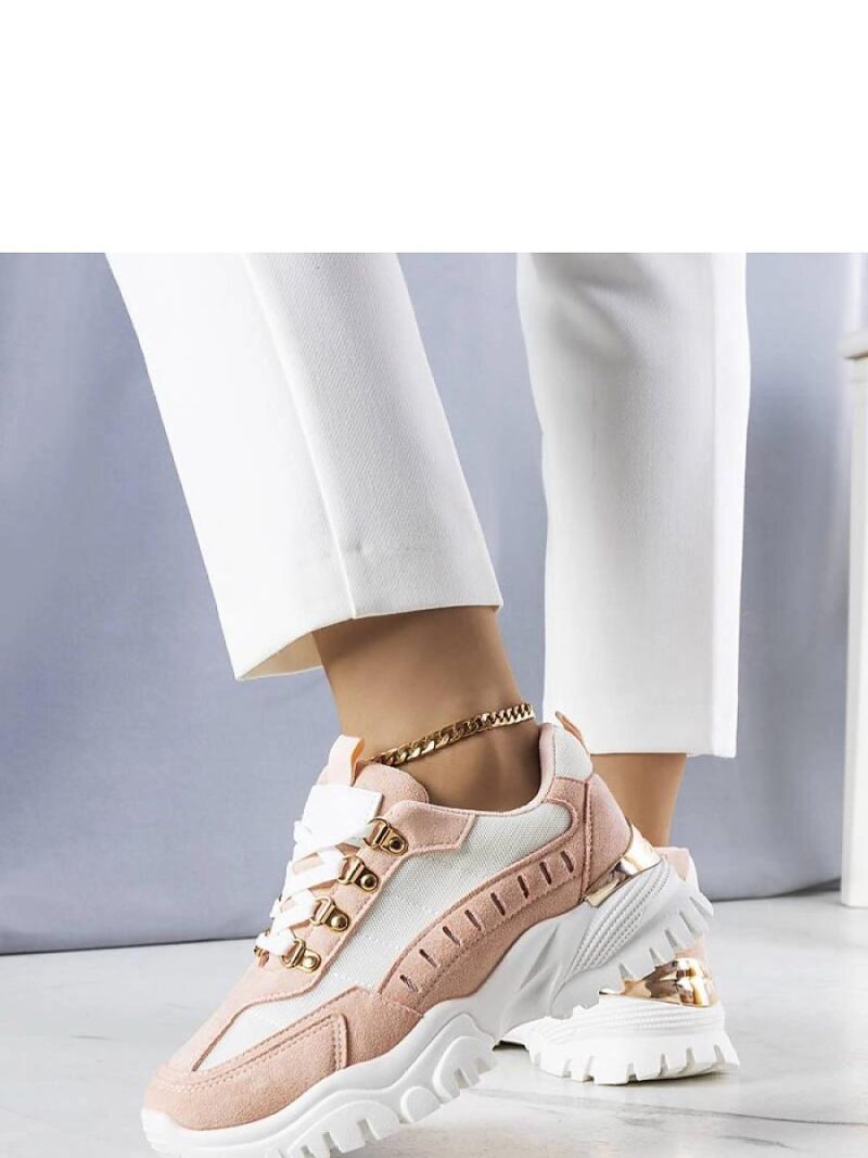 Biało-różowe sneakersy Mindy - Solea - obrazek 3