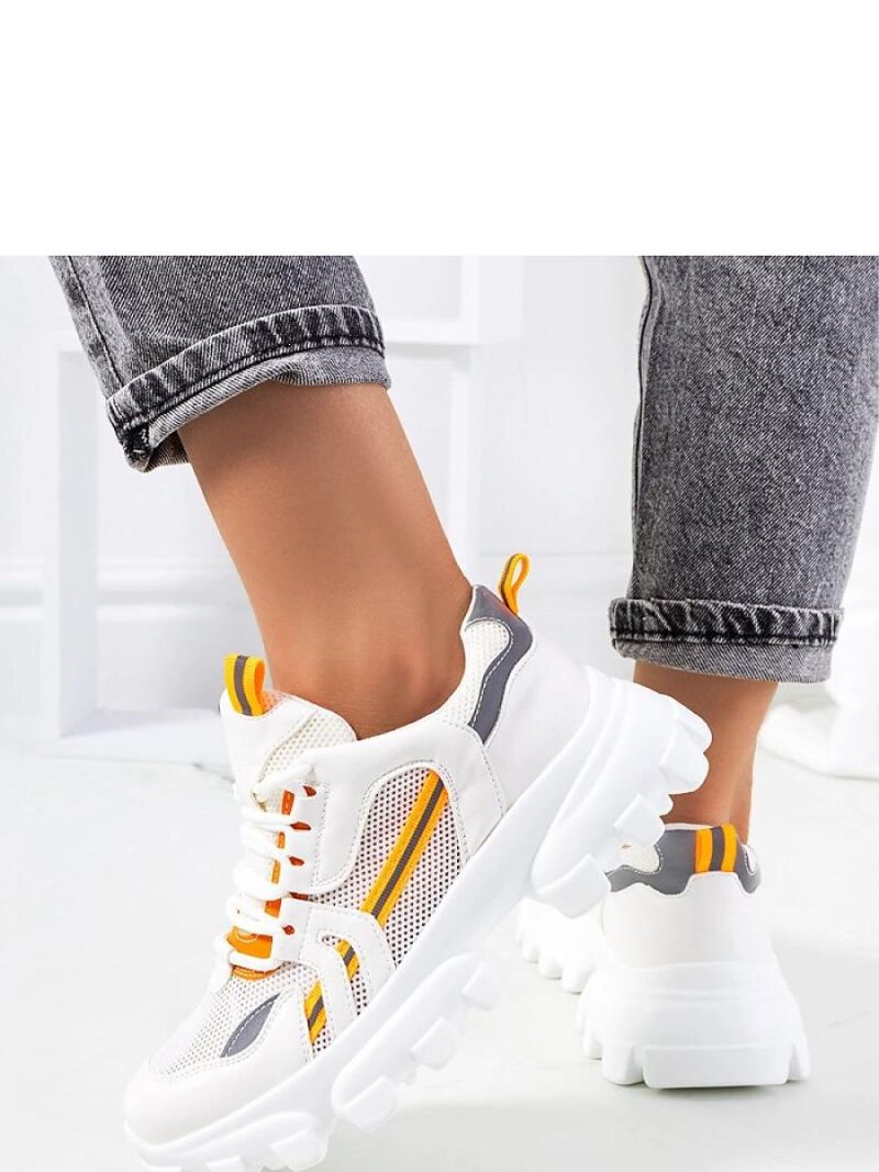 Białe sneakersy damskie Bernier - Solea - obrazek 4
