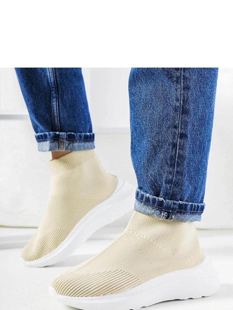 Beżowe wysokie sneakersy Jennifer - Solea - obrazek 2