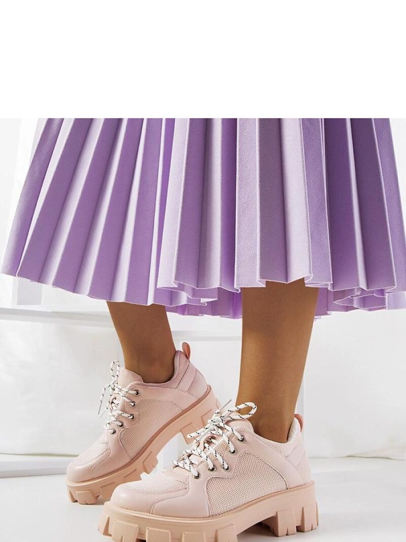 Różowe sneakersy damskie Bernic - Solea