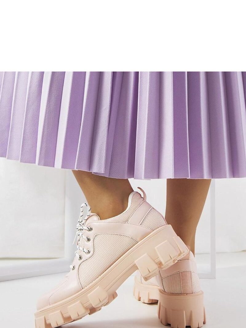 Różowe sneakersy damskie Bernic - Solea - obrazek 3