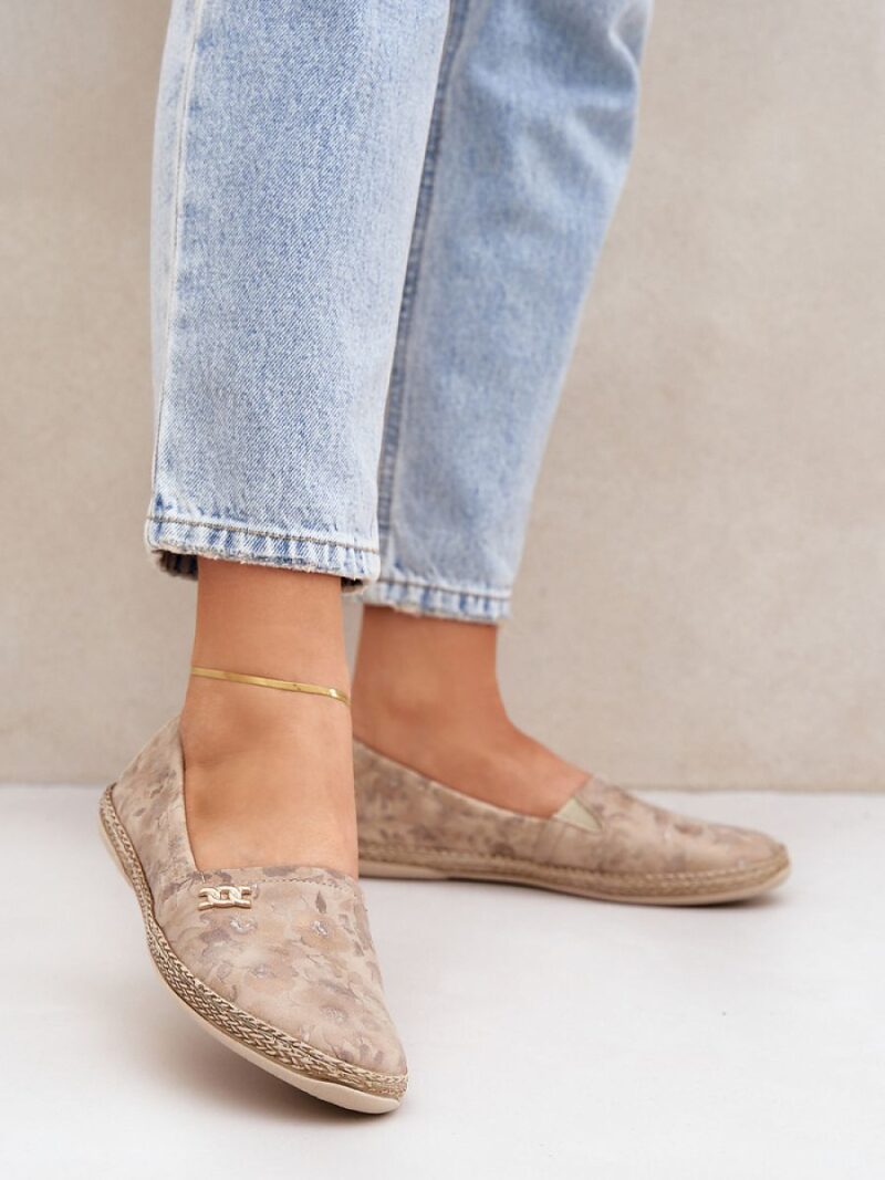 Espadryle Model Zazoo 10177 Beige - Step in style